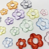 100 PCS Resin Acrylic Flowers Beads DIY Jewelry Making Material
