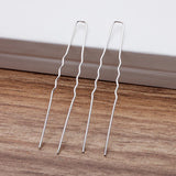100 PCS 1x64mm Hair Sticks Gold/ Silver Plated Hair Pins Needles DIY Accessories