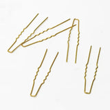 100 PCS 1x64mm Hair Sticks Gold/ Silver Plated Hair Pins Needles DIY Accessories