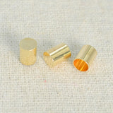 100 PCS Metal Leather Rope Copper End Caps Jewelry Making DIY Findings