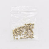 100 PCS Brass Beads Round Spacer Loose Beads DIY Jewelry Making