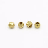 100 PCS Brass Beads Round Spacer Loose Beads DIY Jewelry Making