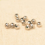 100 PCS Brass Beads Round Spacer Loose Beads DIY Jewelry Making