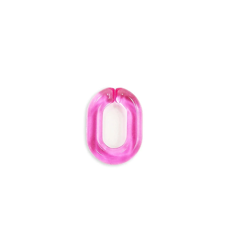 100 Pcs Multicolor Oval Chain Buckle For DIY Jewelry Making