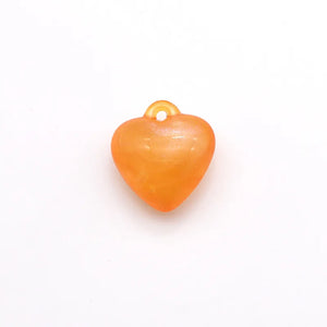 100PCS 21x20mm Acrylic Heart Pendant DIY Jewelry Charms