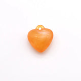 100PCS 21x20mm Acrylic Heart Pendant DIY Jewelry Charms