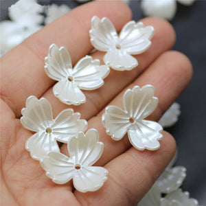 100 PCS 22mm Resin Flowers Bead Cap Tray Base for Jewelry Making