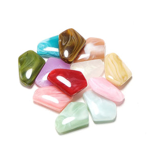 100 PCS Acrylic Irregular Beads DIY Spacer Loose Beads Jewelry Making Supply