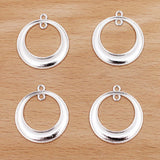 100 PCS Enamel Round Pendant Charms for DIY Jewelry Making