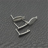100 PCS Stainless Steel Stud Earrings Setting For Jewelry Making