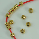 100 PCS Brass Flat Spacer Beads Tube Jewelry Making DIY 3-8mm