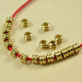 100 PCS Brass Flat Spacer Beads Tube Jewelry Making DIY 3-8mm