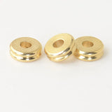 100 PCS Brass Flat Spacer Beads Tube Jewelry Making DIY 3-8mm
