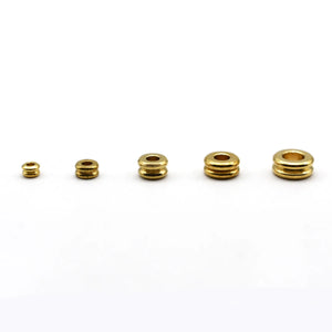 100 PCS Brass Flat Spacer Beads Tube Jewelry Making DIY 3-8mm
