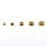 100 PCS Brass Flat Spacer Beads Tube Jewelry Making DIY 3-8mm
