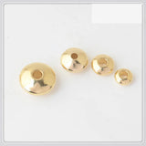 100 PCS 4-8mm Brass Flat Beads DIY Jewelry Making Accessories
