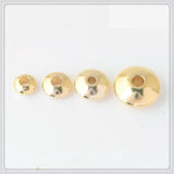 100 PCS 4-8mm Brass Flat Beads DIY Jewelry Making Accessories