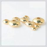 100 PCS 4-8mm Brass Flat Beads DIY Jewelry Making Accessories