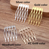 100 PCS Metal Hair Combs 5 Teeth Wedding Accessories