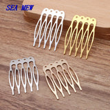 100 PCS Metal Hair Combs 5 Teeth Wedding Accessories