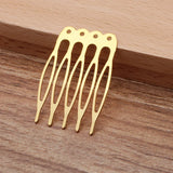 100 PCS Metal Hair Combs 5 Teeth Wedding Accessories
