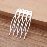 100 PCS Metal Hair Combs 5 Teeth Wedding Accessories