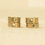 100 PCS Raw Brass Spacer Beads 4-10mm DIY Jewelry Making