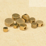 100 PCS Raw Brass Spacer Beads 4-10mm DIY Jewelry Making