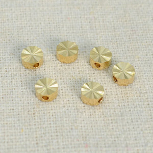 100 PCS 5*2.5mm Raw Brass Beads DIY Jewelry Making