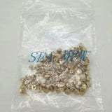 100 PCS 5mm Silver Plated Metal Brass Spacer Beads for Jewelry Making DIY