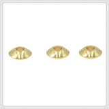 100 PCS 5x2mm Metal Brass Spacer Beads for Jewelry Making