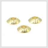 100 PCS 5x2mm Metal Brass Spacer Beads for Jewelry Making