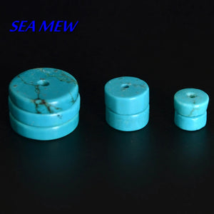 100 PCS Tibetan Stone Spacer Beads 1.2mm Hole Beads For Jewelry Making