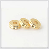 100 PCS 6x2mm Brass Spacer Beads for DIY Jewelry Making