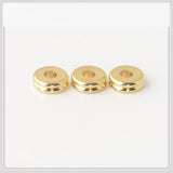 100 PCS 6x2mm Brass Spacer Beads for DIY Jewelry Making
