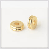 100 PCS 6x2mm Brass Spacer Beads for DIY Jewelry Making