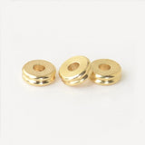 100 PCS 6x2mm Brass Spacer Beads for DIY Jewelry Making