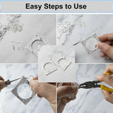 Earring Making Kit with Hooks, Rings, Backs: 300pcs Set