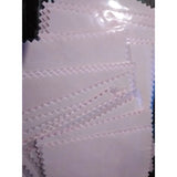 100 PCS 7cmx10cm Silver Cleaner Flannel Polish Cloth Suede Silver Cloth