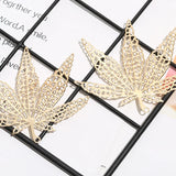 100 PCS Metal Leaf Pendant for Jewelry Making