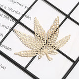 100 PCS Metal Leaf Pendant for Jewelry Making
