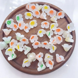 100 PCS Acrylic Flower Bead Caps DIY Jewelry Accessories