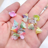 100 PCS Acrylic Flower Bead Caps DIY Jewelry Accessories