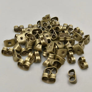 100 PCS Earring Studs Backs Butterfly Stopper Scrolls Ear Post Nuts DIY Jewelry