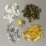 100 PCS Earring Studs Backs Butterfly Stopper Scrolls Ear Post Nuts DIY Jewelry