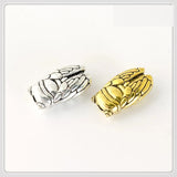 100 PCS Antique Silver Cicada Beads Metal Alloy Insect Spacer