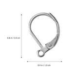 100 PCS Earrings French Hook Wire Jewelry DIY Earring Hooks