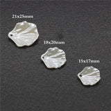 100 PCS Pearl Petals Charms for Jewelry Making
