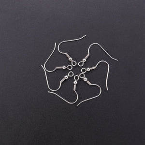 100 PCS Mix Style Stainless Steel Ear Wire Woman
