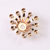 100 PCS Metal Copper Stamen Flowers Base Filigree Hollow Out Flowers Bead Caps